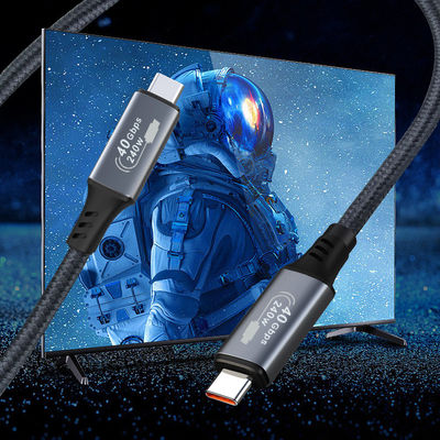 1m USB4 Type C Cable 40Gbps Speed 8K 60Hz Video Output 240W