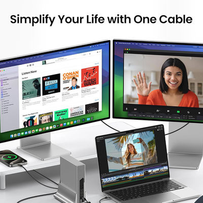 1m USB4 Type C Cable 40Gbps Speed 8K 60Hz Video Output 240W